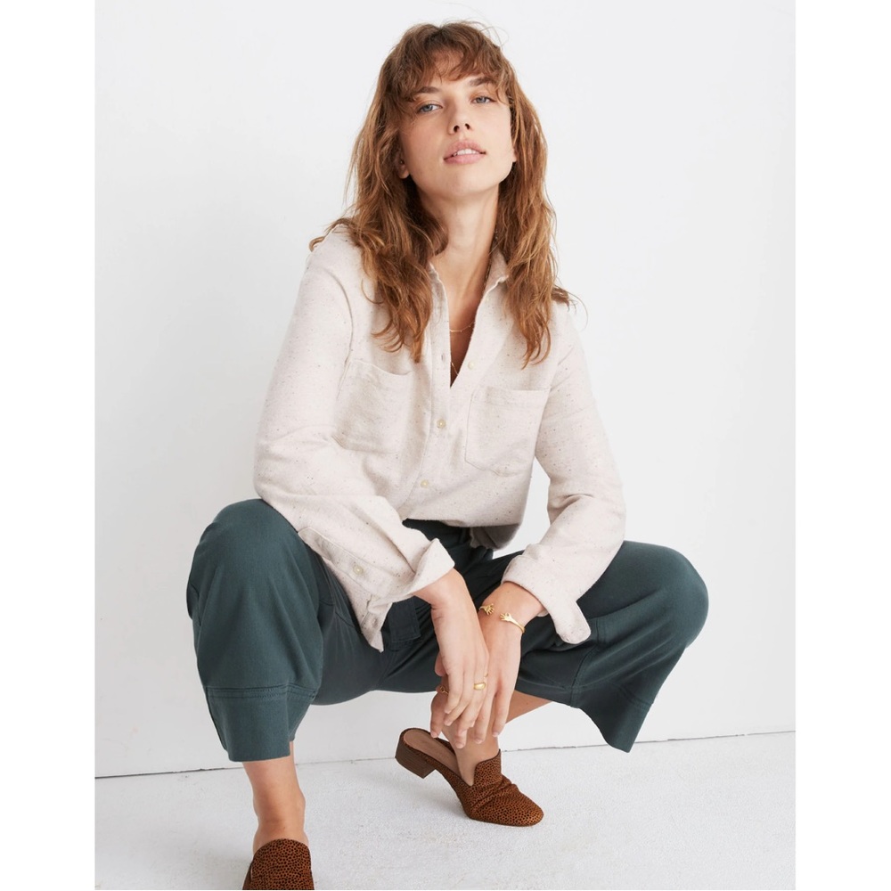 Madewell Flannel Sunday Shirt in Speckle